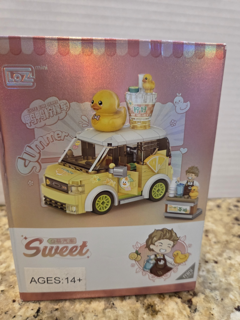 LOZ Mini Car Series Duck Lemon Tea Car (260pcs) Mini Blocks No. 4209 - Open Box